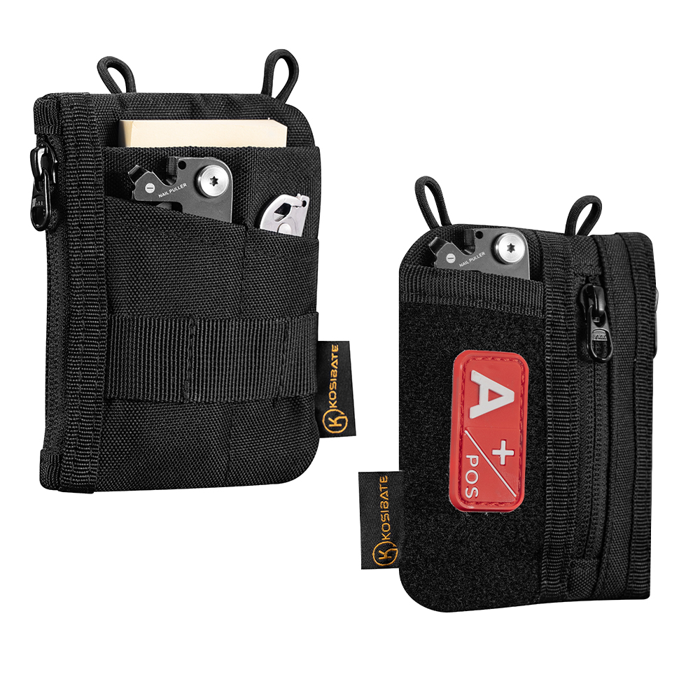 Edc Carry Pocket Pouch - حقيبة تنظيم EDC مع منطقة رقع