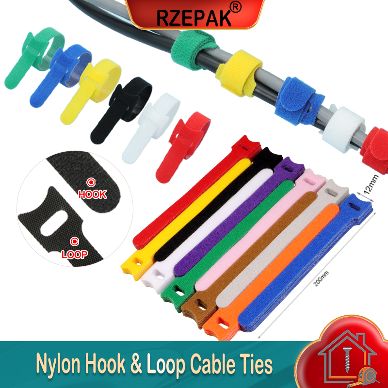 Gear Tie Reusable - 10~1000 قطعة من روابط الكابلات النايلون