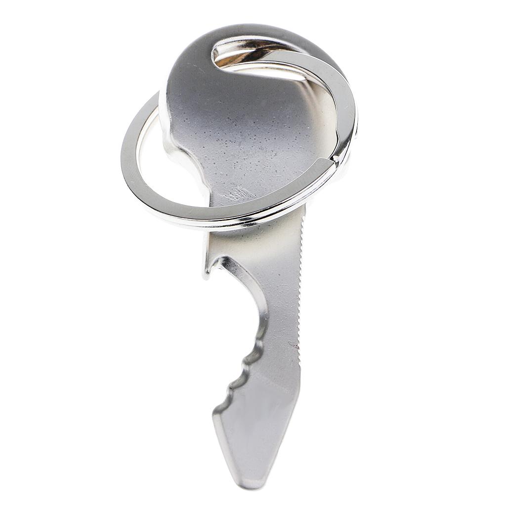 Bottle Opener Keyring - حلقة مفاتيح معدنية بتصميم جمجمة بانك،