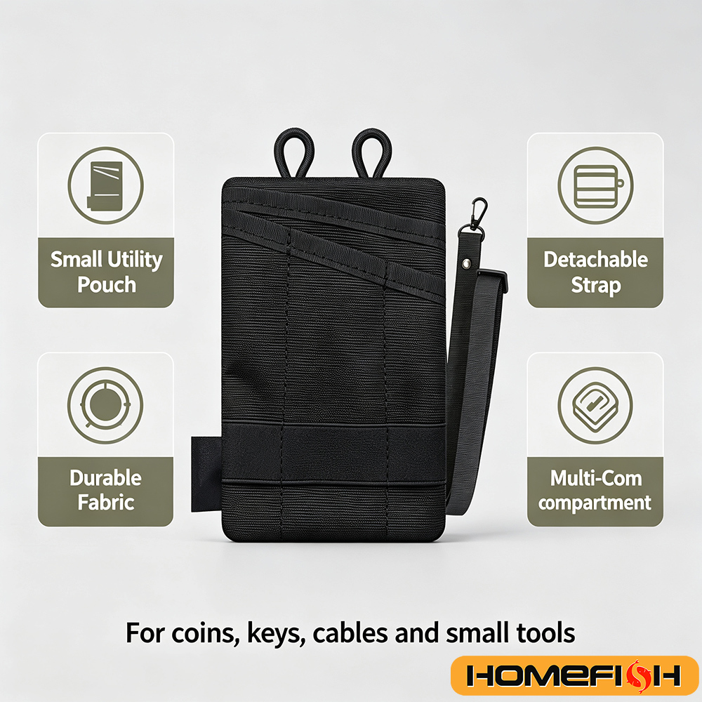 حقيبة تنظيم EDC مع منطقة لصق م - مراجعة Edc Carry Pocket Pouch وسعره