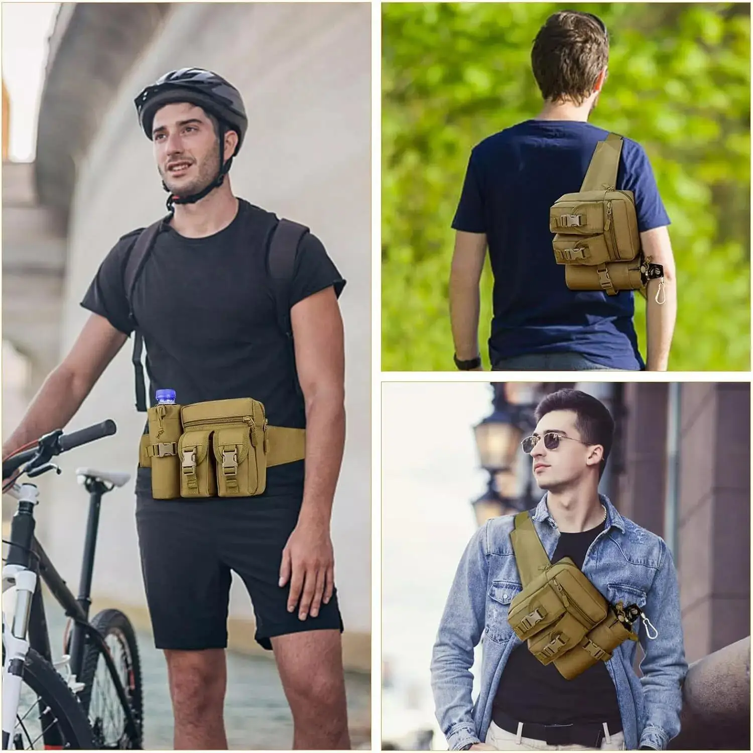 حزمة مراوح تكتيكية للرجال مخفي - مراجعة Edc Carry Bag For Pistol وسعره