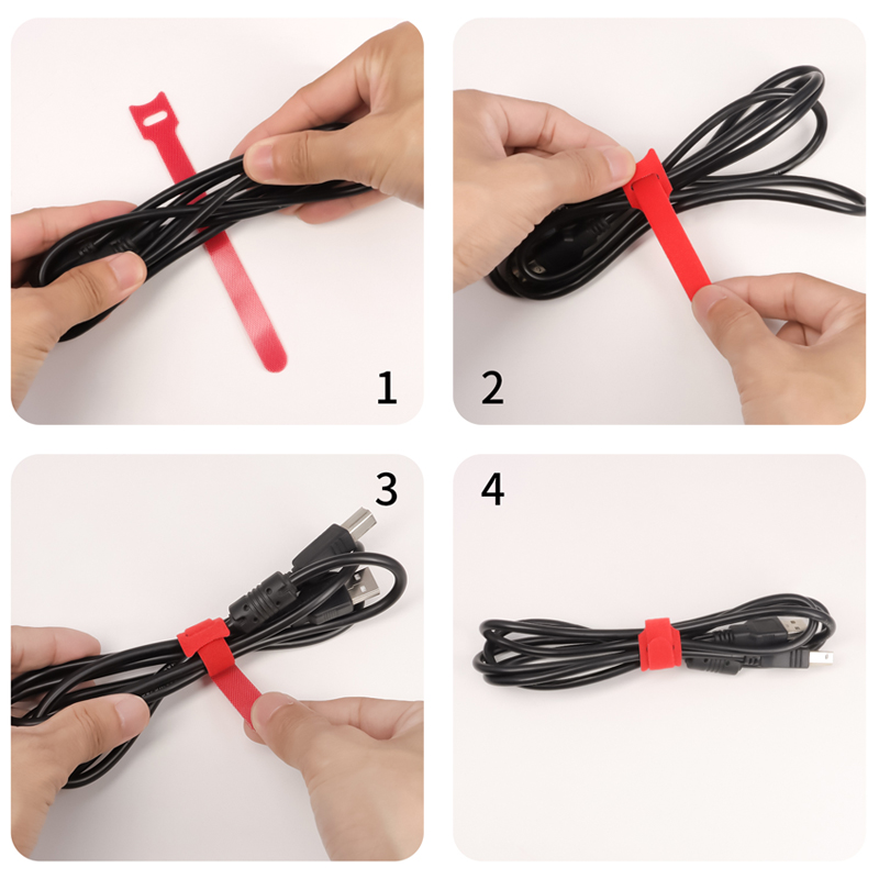 10~1000 قطعة من روابط الكابلات - مراجعة Gear Tie Reusable وسعره