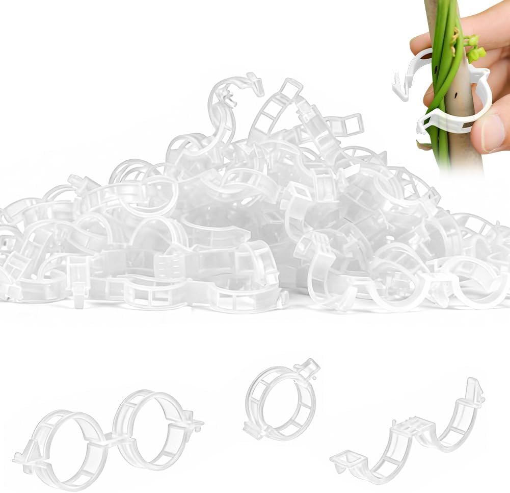 100 قطعة من مشابك دعم النباتات - مراجعة Gear Tie Reusable وسعره